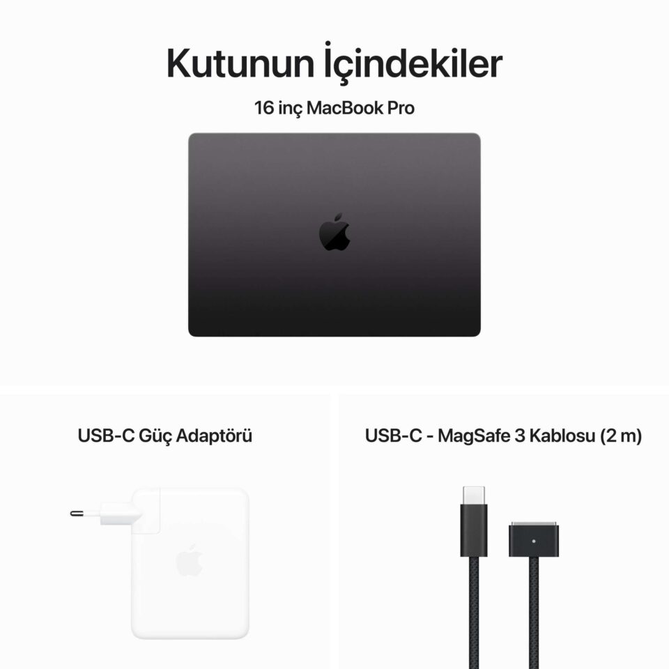 Apple Macbook Pro M3 Max 48 GB Ram 1TB SSD  16" MacOs Uzay Siyahı - Görsel 10