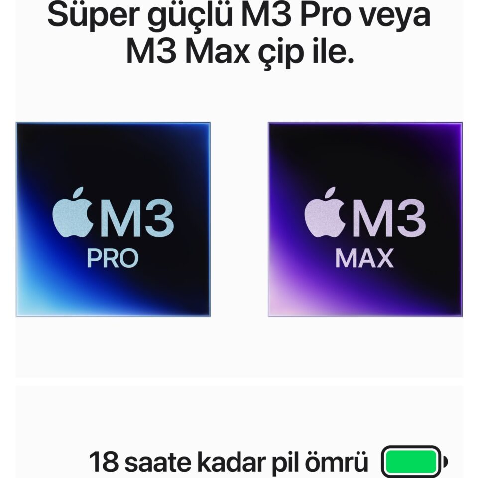 Apple Macbook Pro M3 Pro 18 GB Ram 1TB SSD  14" MacOs Uzay Siyahı - Görsel 7