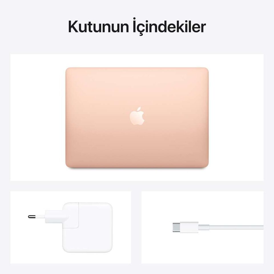 Apple Macbook Air M1 8GB Ram 256GB SSD  13.3" MacOs Gold - Görsel 6