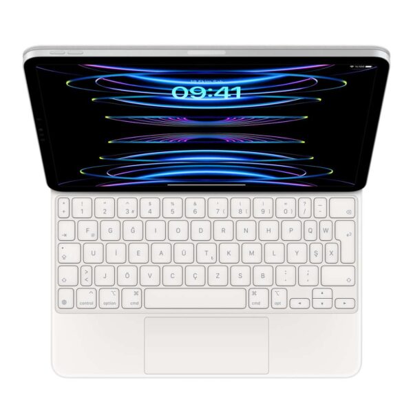 Apple 11 inç iPad Pro (4. nesil) ve iPad Air (5. nesil) için Magic Keyboard Türkçe F Klavye Beyaz MJQJ3TU/A       Beyaz