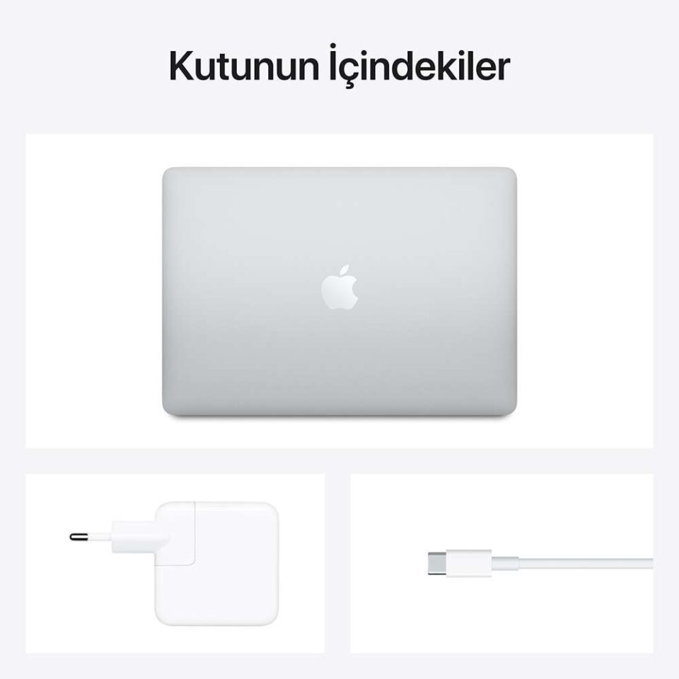 Apple Macbook Air M1 8GB Ram 256GB SSD  13.3" MacOs Silver - Görsel 6