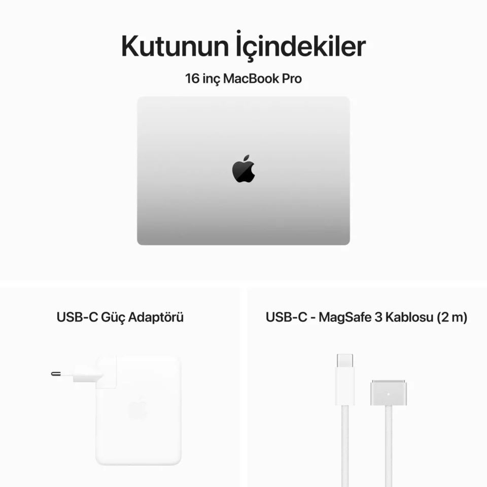 Apple Macbook Pro M3 Pro 18 GB Ram 512GB SSD  16" MacOs Silver - Görsel 10