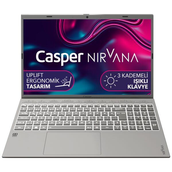 Casper Nirvana C500 1235-8V00T-G-F Intel Core i5 1235U 8GB Ram 512GB SSD Dahili Ekran Kartı 15.6" Windows 11 Home Koyu Gri