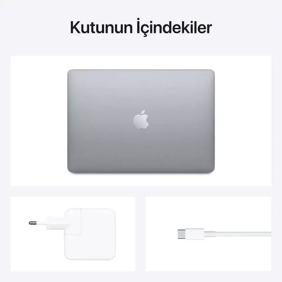 Apple Macbook Air M1 16GB Ram 256GB SSD  13.3" MacOs Uzay Grisi - Görsel 6