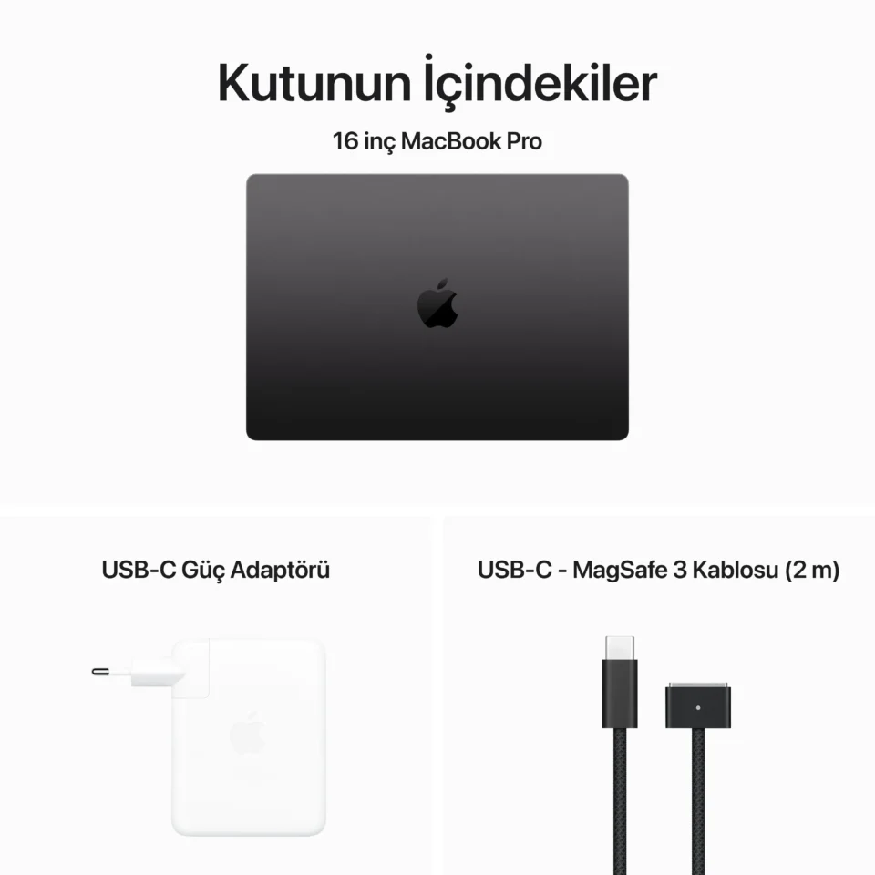 Apple Macbook Pro M3 Max 36GB Ram 1TB SSD  16" MacOs Uzay Siyahı - Görsel 6