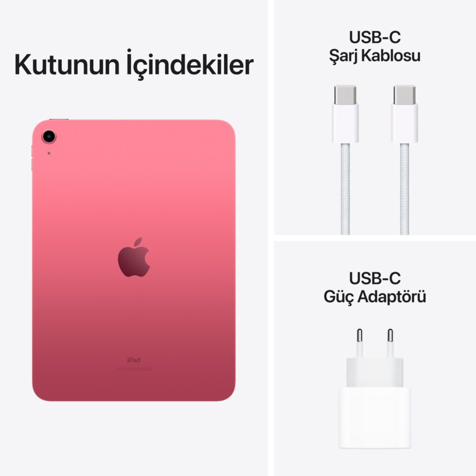 Apple iPad 10. Nesil Wi-Fi   256GB SSD  10.9" IOS Pembe - Görsel 9