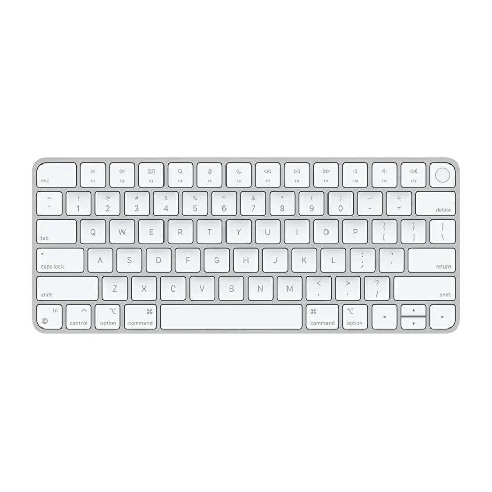 Apple MK293TZ/A Magic Keyboard Touch ID ABD İngilizce Q Beyaz Kablosuz Klavye