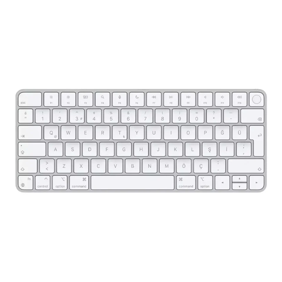 Apple Magic Keyboard Touch ID özellikli Türkçe Q Klavye MK293TQ/A       Beyaz