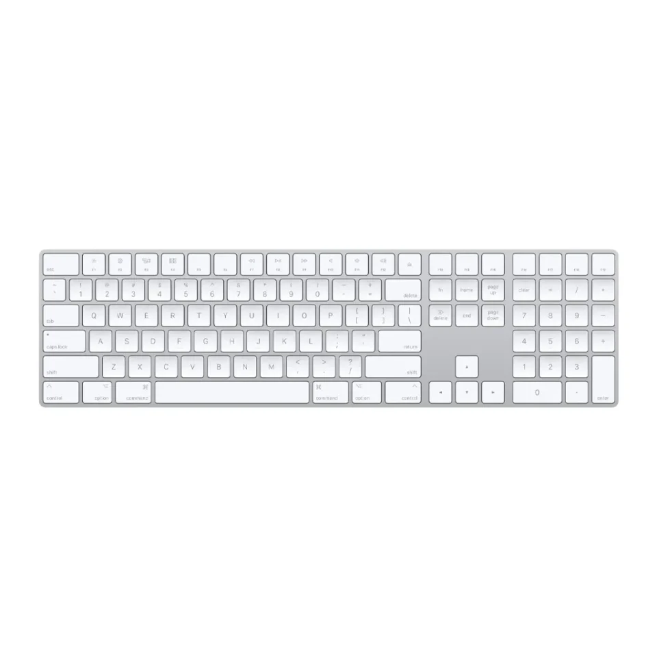 Apple Magic Keyboard Sayısal Tuş Takımlı Türkçe Q Klavye MQ052TQ/A       Beyaz