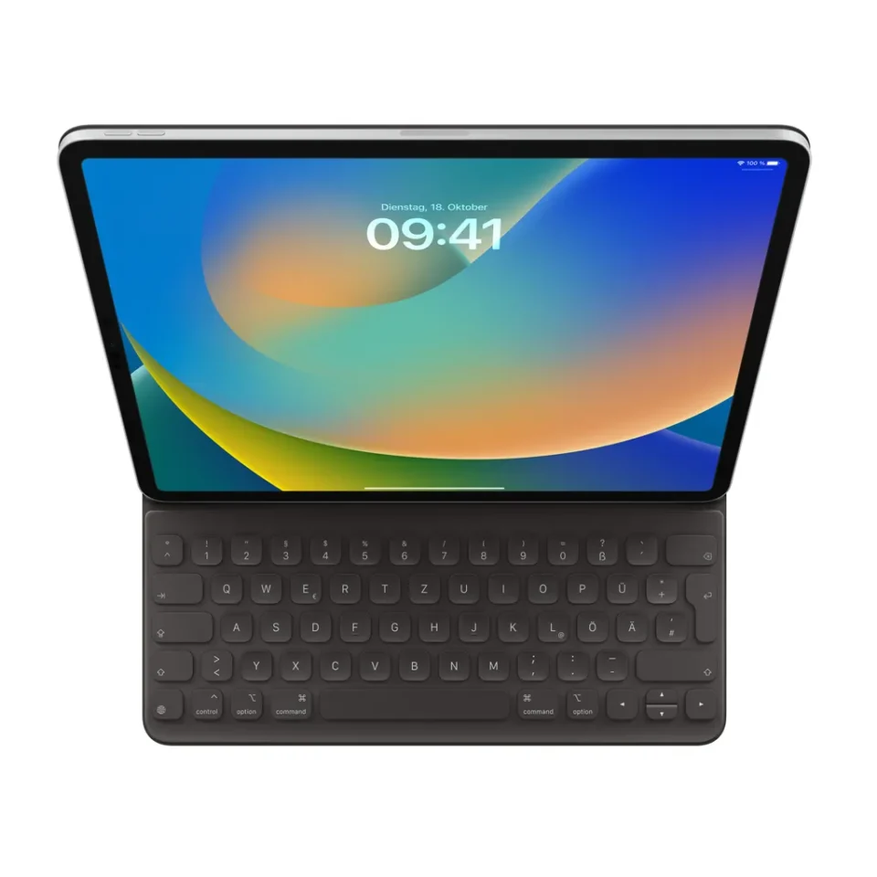 Apple Smart Keyboard Folio 12.9 inç iPad Pro için Akıllı Klavye ve Kılıf Almanca MXNL2TD/A       Beyaz - Görsel 2