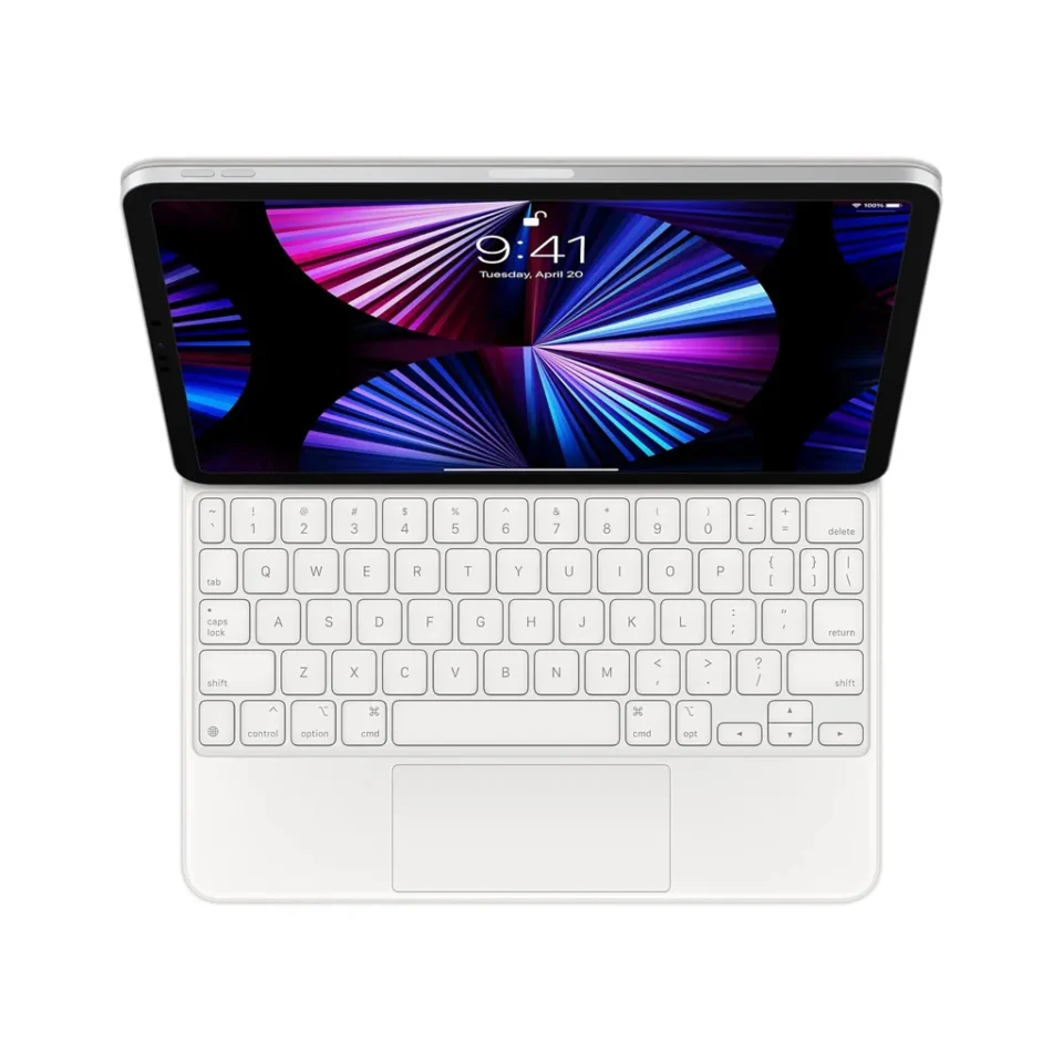 Apple Magic Keyboard: 11 inç iPad Pro ve iPad Air (4. ve 5. nesil) için MJQJ3TZ/A ABD İngilizcesi - Beyaz - Görsel 2