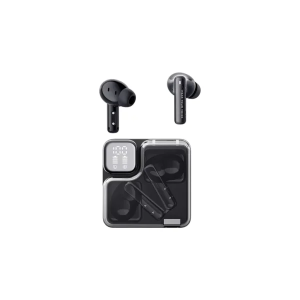 QCY T31 Melobuds Neo Enc 4 Mikrofon Dijital Güç Göstergesi 6 Mikrofon Bluetooth 5.3 Kablosuz Kulaklık Siyah