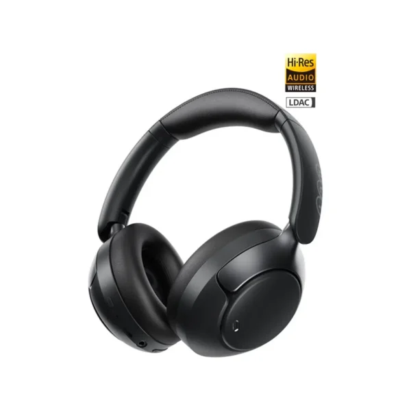 QCY H3 Pro Hybrid Anc Hi-Res LDAC Bluetooth 5.4 Kafaüstü Kablosuz Kulaklık Çift Cihaz desteği Siyah